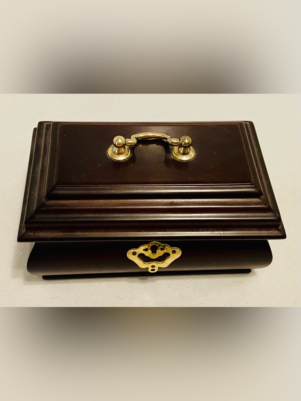 Wooden Jewelry Box with Storage. Minimal signs of wear.